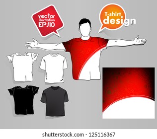 Vector t-shirt design template