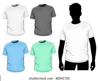 Vector t-shirt design template. (no mesh)
