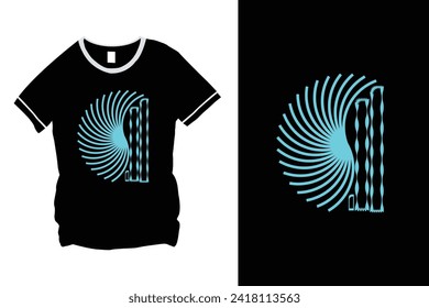 Vector T-shirt design template stock image