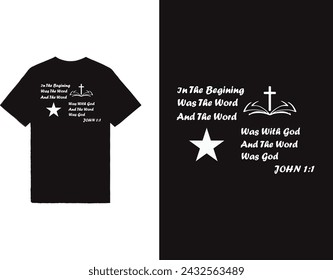 Vector T-shirt design typography  Christian  that focuses on a particular Bible verse