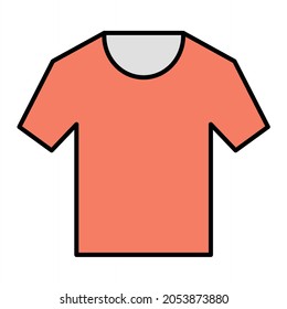 Vector T-shirt Filled Outline Icon Design
