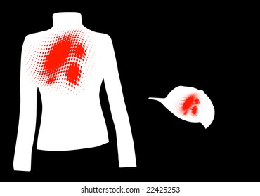 vector t-shirt and hat design