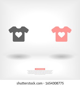 Vector Tshirt Icon Symbol . Lorem Ipsum Illustration design