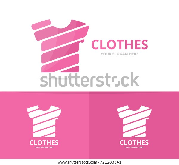 Vector Tshirt Logo Combination Garment Cloth Stock Vector (Royalty Free ...