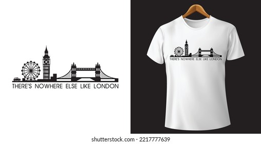 Vector t-shirt with london print design