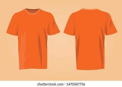 vector t-shirt mockup front and back side