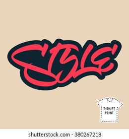 Vector t-shirt print "Style".