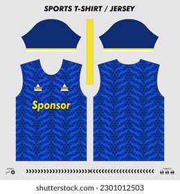 Diseño deportivo de camisetas vectoras, jersey de sublimación