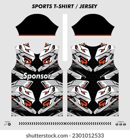 Vector tshirt sport design, sublimation jersey