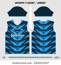 Diseño deportivo de camisetas vectoras, jersey de sublimación