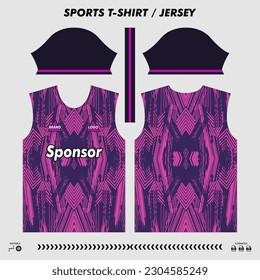 Diseño deportivo de camisetas vectoras, jersey de sublimación