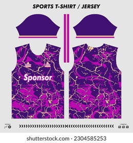 Diseño deportivo de camisetas vectoras, jersey de sublimación