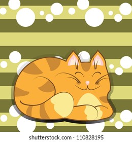 vector tubby cat