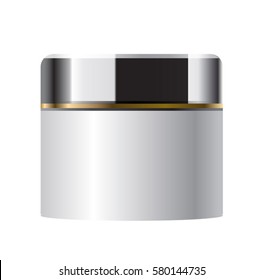 vector tube for cosmetic cream with red lid
