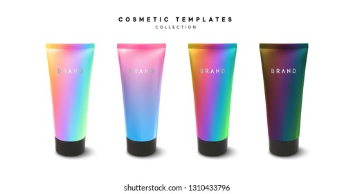 Vector Tube Cream or lotion, isolated Mock Up template.