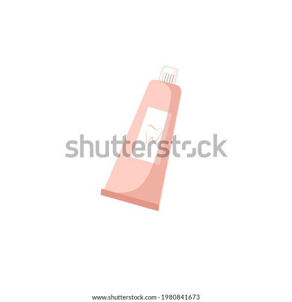 Vector Tube Toothpaste Label Isolated On Stock Vector (Royalty Free ...