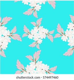 Vector. Tuberose Image medicinal, perfumery and cosmetic plants. Seamless pattern.Wallpaper. Use printed materials, signs, posters, postcards, packaging.