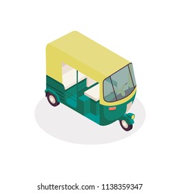 Vector Tuktuk Indian Auto Rickshaw Concept Stock Vector (Royalty Free ...