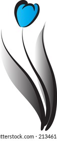 vector tulip icon / logo