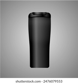 Vector of tumbler or botlle or cup for hot water and cool drinks