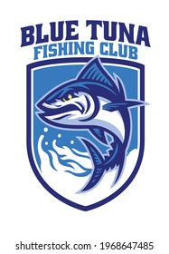 vector of tuna fishing mascot logo