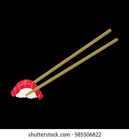 Vector tuna sushi