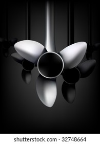 vector turbine illustration