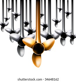 vector turbine illustration