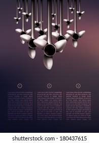 vector turbines illustration 