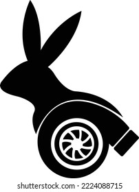 Vector Turbo Charger Cool Logo Turbo Automotive Design Symbol 
