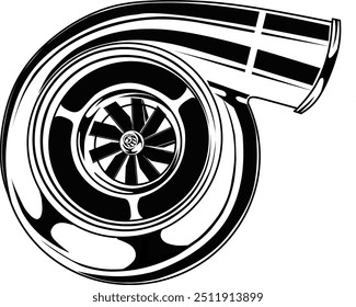 vector turbo for logo or sticker