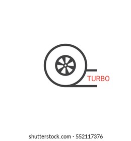 Vector turbocharger icon