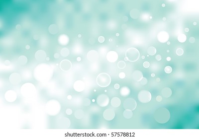 vector turquoise bokeh background, no transparencies were used.