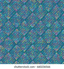 Vector turquoise dot pattern. Geometric background