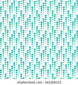 Vector turquoise dot pattern. Geometric background