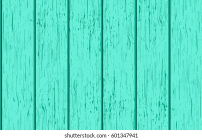 Vector turquoise seamless wooden background. Tileable decks