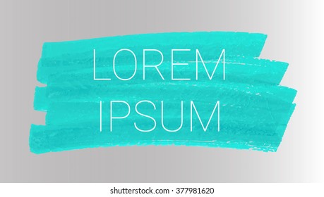 Vector turquoise stripes drawn with markers. Elements for design and background