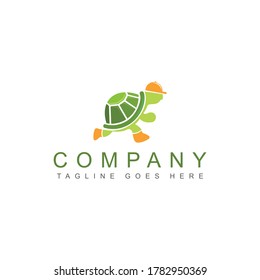 Vector de un diseño de tortuga sobre fondo blanco, Animales salvajes. Reptile. Ilustración vectorial en capas fácil de editar.