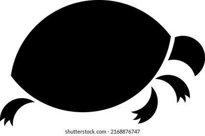 Vector turtle icon. Made using the Golden Ratio.