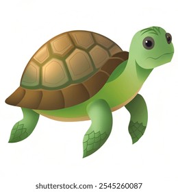 Vector Turtle. Image of an turtle. vector illustration without background.