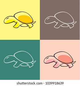 Vector turtle logo