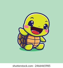VECTOR TURTLES, STICKERS, ILLUSTRATION ICONS, CARTOONS, FRUIT ICONS SUITABLE FOR ALL WEB NEEDS, BANNER, STICKERS AND BACKGROUNDS