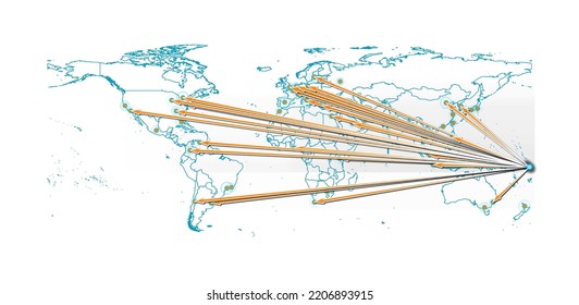 Vector Tuvalu concept map, export concept map for Tuvalu on white background suitable for export concepts. File is suitable for digital editing and size prints of all sizes.