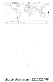 Mapa vectorial Tuvalu, mapa de Tuvalu que muestra la ubicación del país en el mundo con mapas sólidos y esquemáticos para Tuvalu sobre fondo blanco. El archivo es adecuado para la edición digital y las impresiones de todos los tamaños.