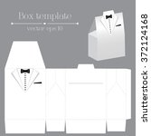 Vector tuxado box template on white color with format eps10.