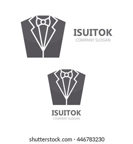 Vector tuxedo logo design.