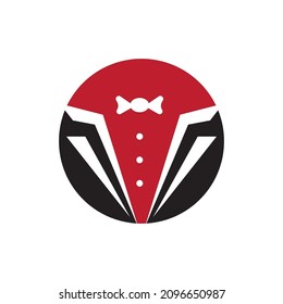 Vektorgrafik des Tuxedo-Logo-Designs - Vektorgrafik
