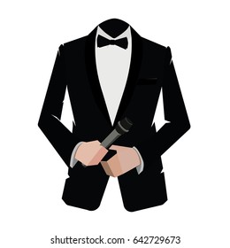 vector tuxedo MIC butterfly
