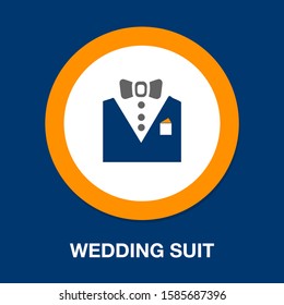 vector tuxedo - wedding suit, fashion design illustration