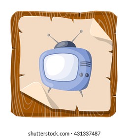 Vector tv colorful icon